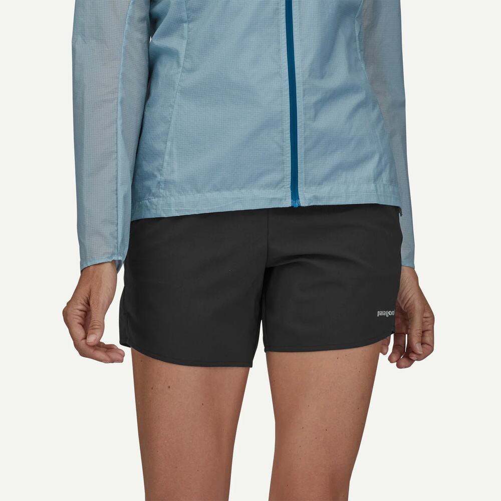 NEW Patagonia Multi Trail Shorts Women's Black Lined Quick Dry Zip Pocket Size S